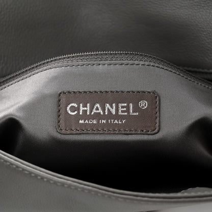 Chanel Grained Calfskin Mademoiselle Lock Bijoux Chain Flap Grey 6 of 12
