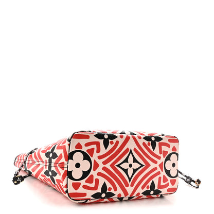 Louis Vuitton Monogram Giant Crafty Neverfull MM Creme Rouge Black 5 of 10