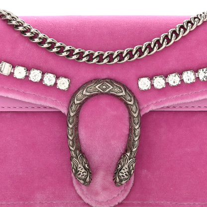 Gucci Velvet Crystal Super Mini Dionysus Shoulder Bag Malva 8 of 10