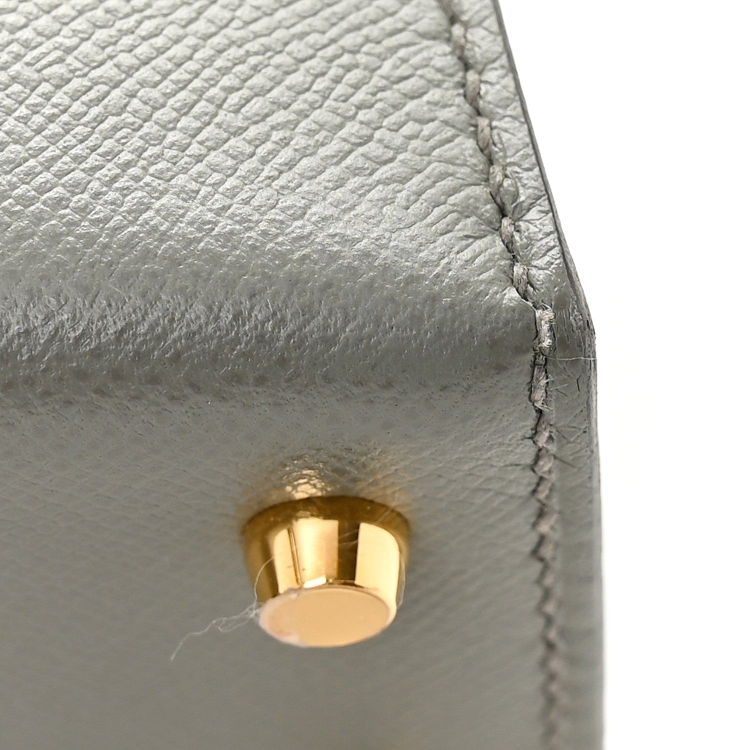 Hermes Madame Calfskin Mini Kelly Sellier 20 Gris Meyer 11 of 12