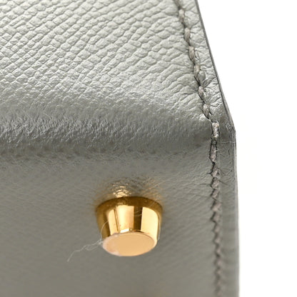 Hermes Madame Calfskin Mini Kelly Sellier 20 Gris Meyer 11 of 12