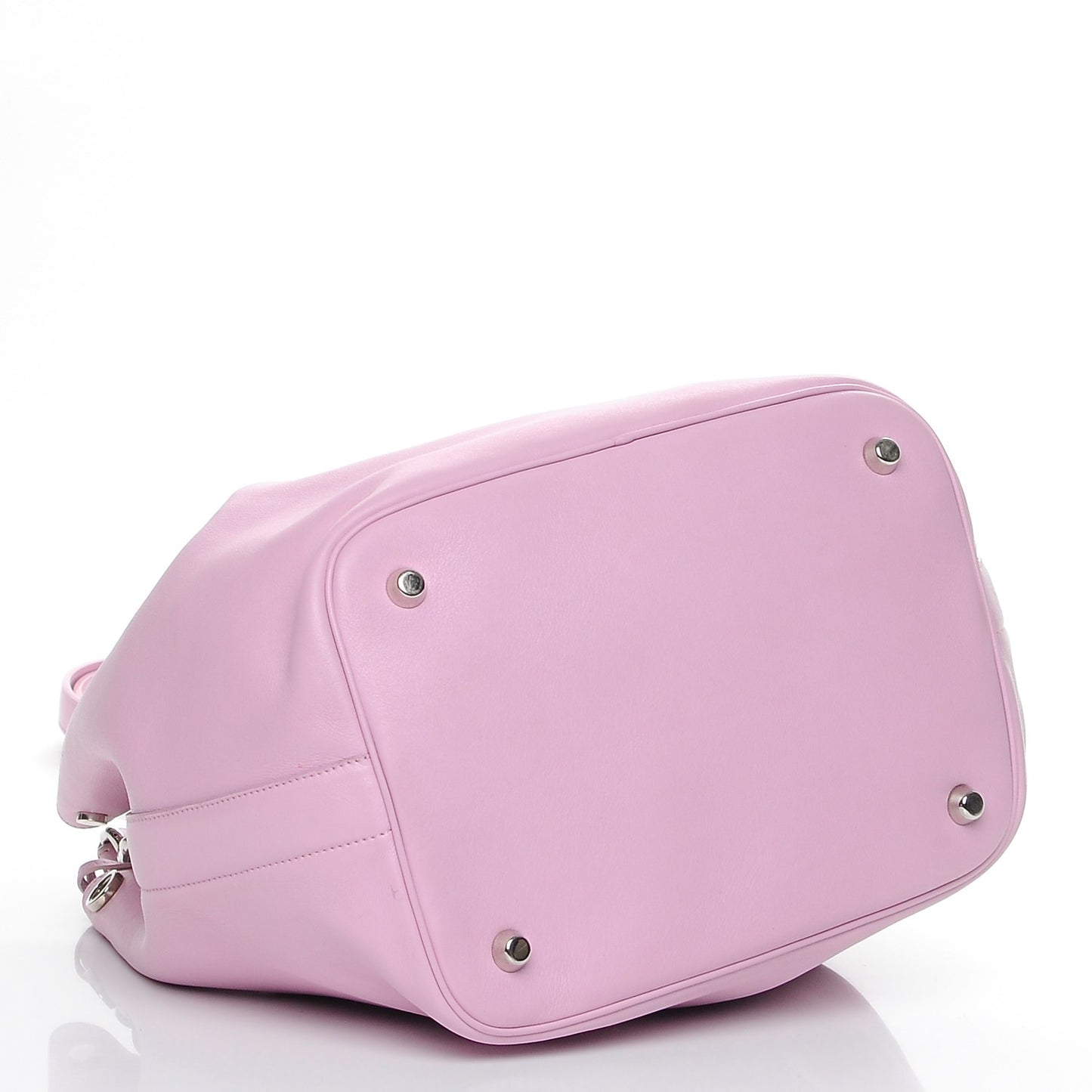 Calfskin Diorific Bucket Bag Pink
