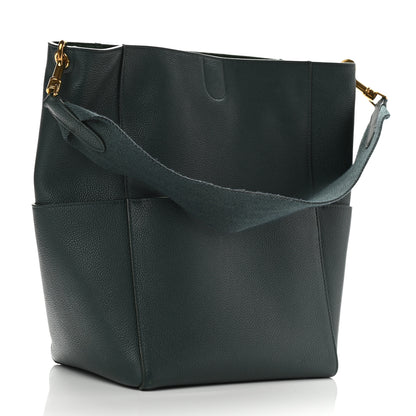 Celine Soft Grained Calfskin Sangle Bucket Bag Amazone 3 of 10