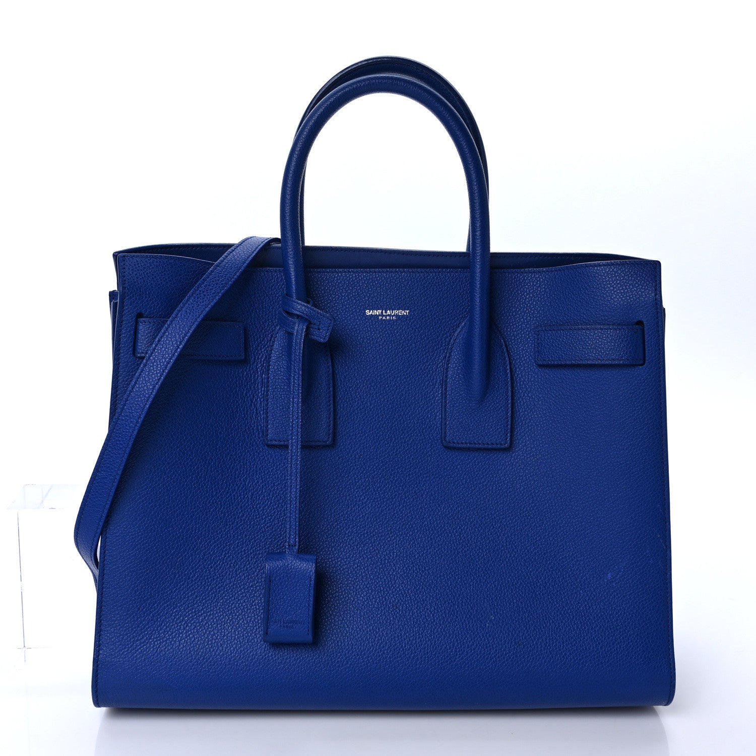 Saint Laurent Grained Calfskin Small Sac De Jour Outremer 3 of 11