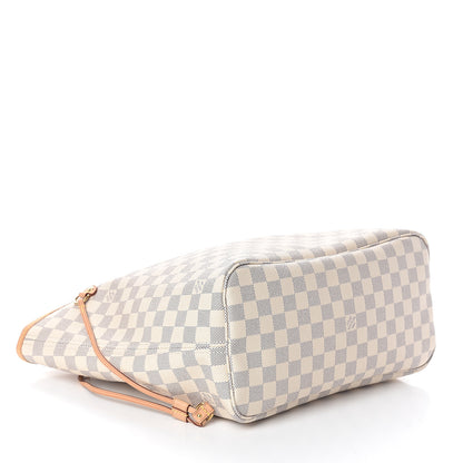 Louis Vuitton Damier Azur Neo Neverfull MM Rose Ballerine 3 of 8