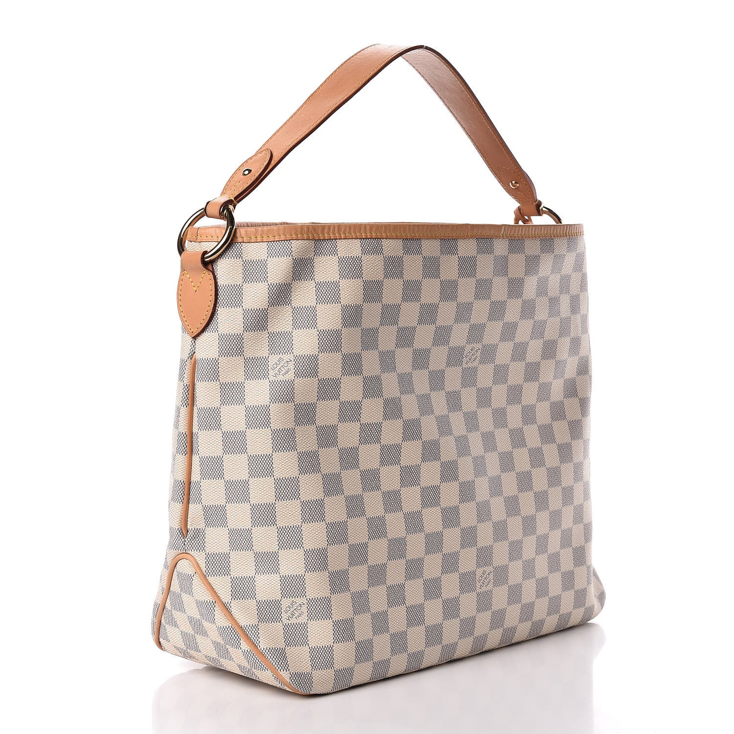Louis Vuitton Damier Azur Delightful MM Rose Ballerine 4 of 15