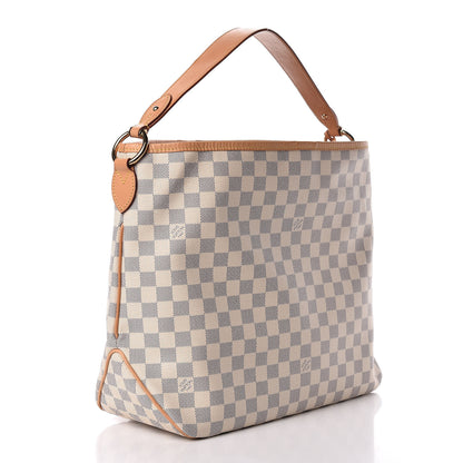 Louis Vuitton Damier Azur Delightful MM Rose Ballerine 4 of 15