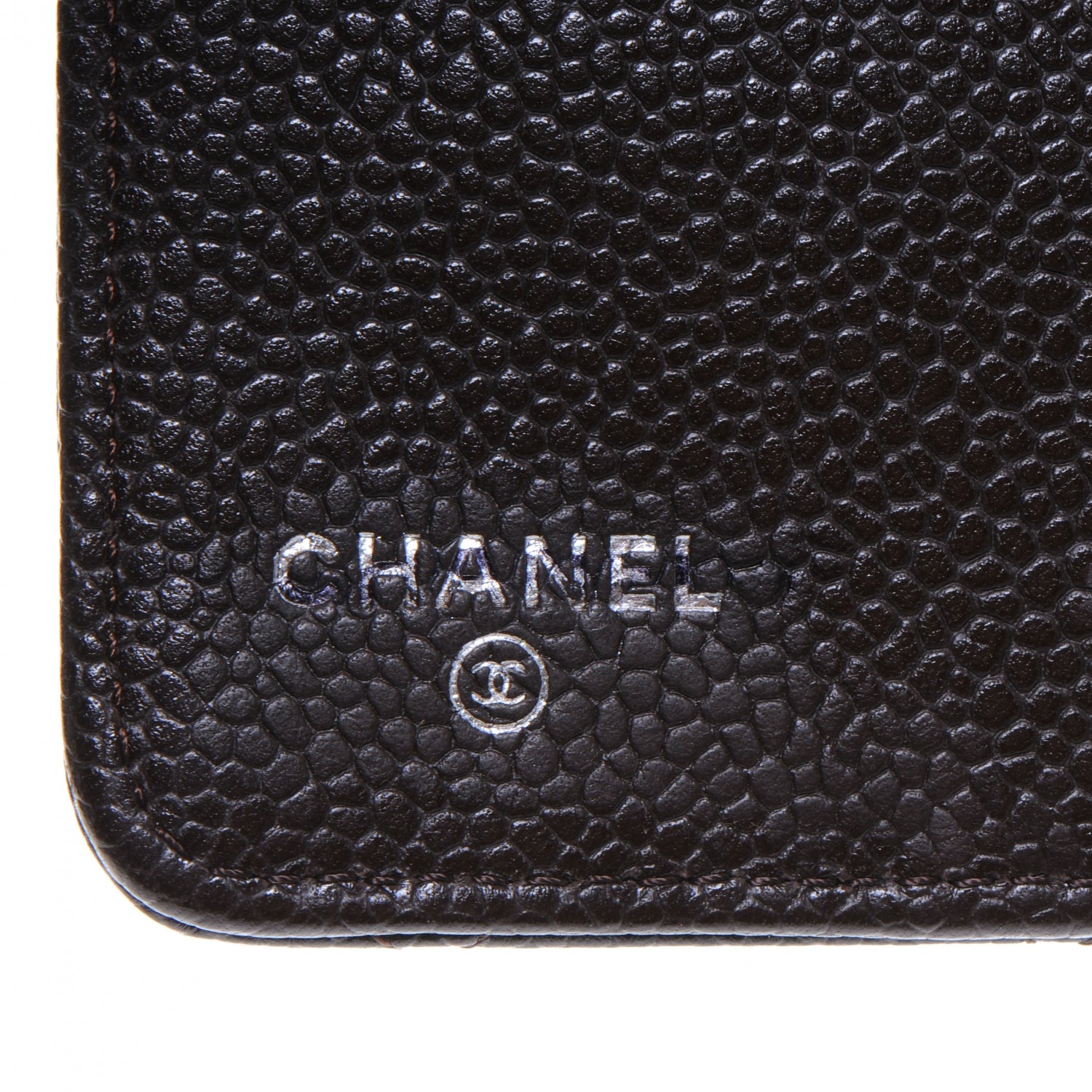 Chanel Caviar Quilted CC Agenda Cover Brown 5 of 7