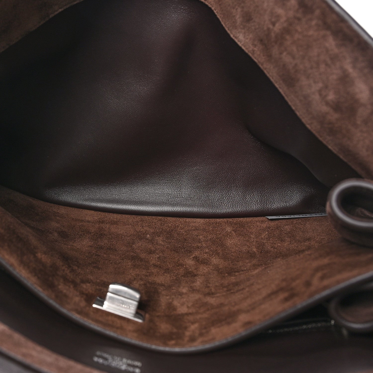 Balenciaga Waxed Suede Calfskin Medium Rodeo Top Handle Handbag Light Espresso 6 of 9
