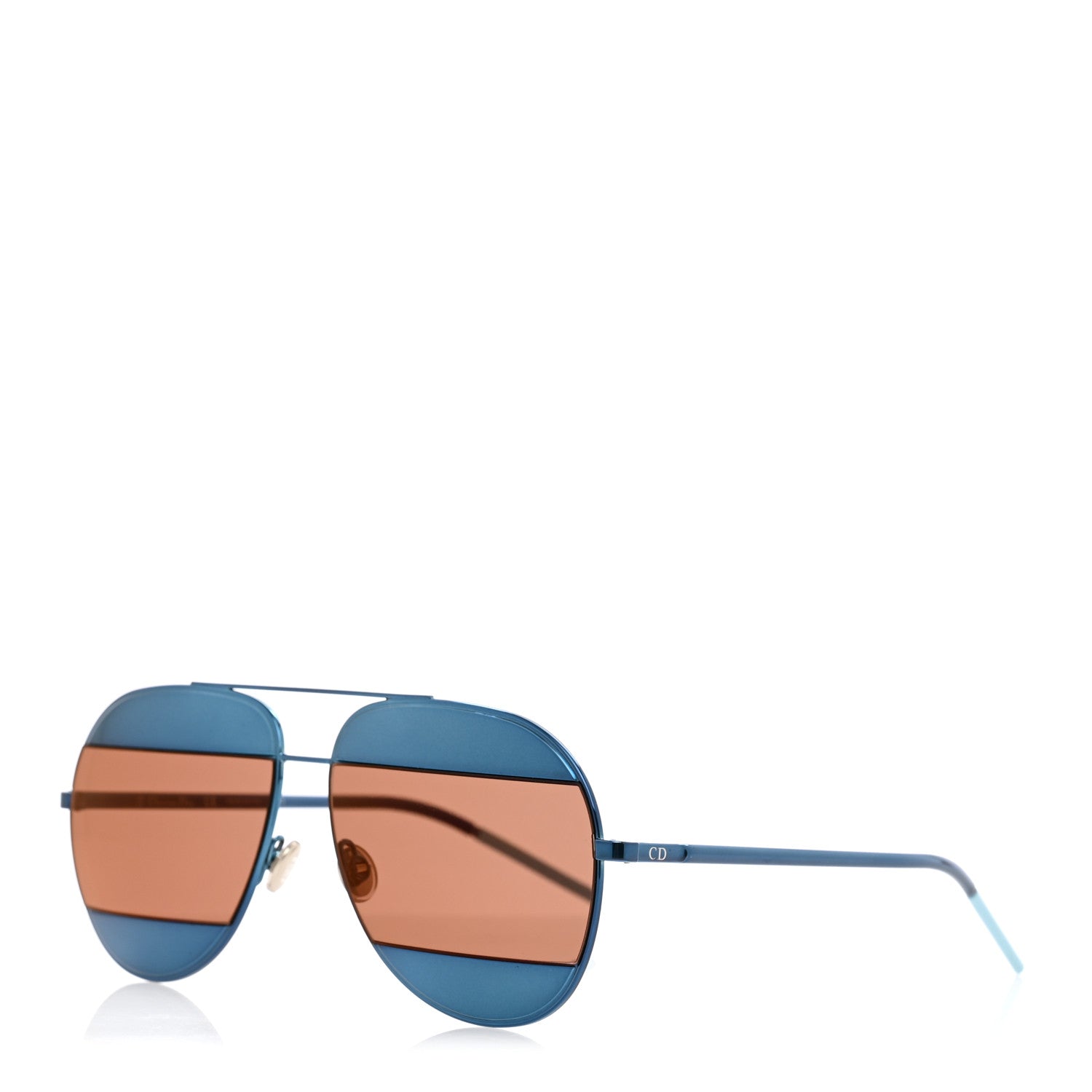 Christian Dior Split 1 Aviator Sunglasses Blue 1 of 7