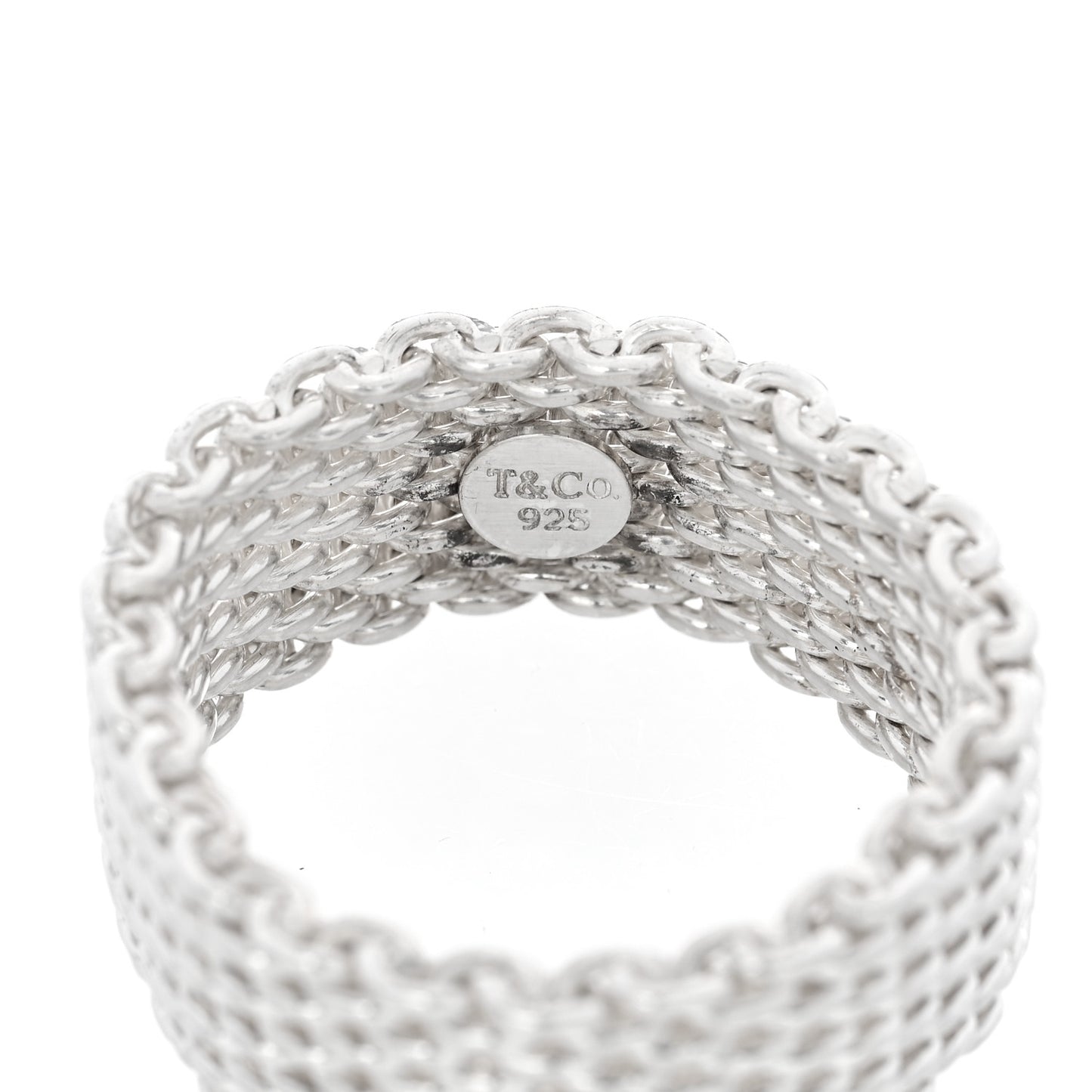 Sterling Silver Somerset Mesh Ring 66 11.5