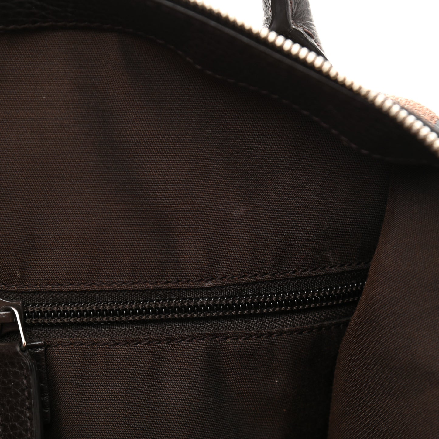 Denim Monogram Large Tote Dark Brown