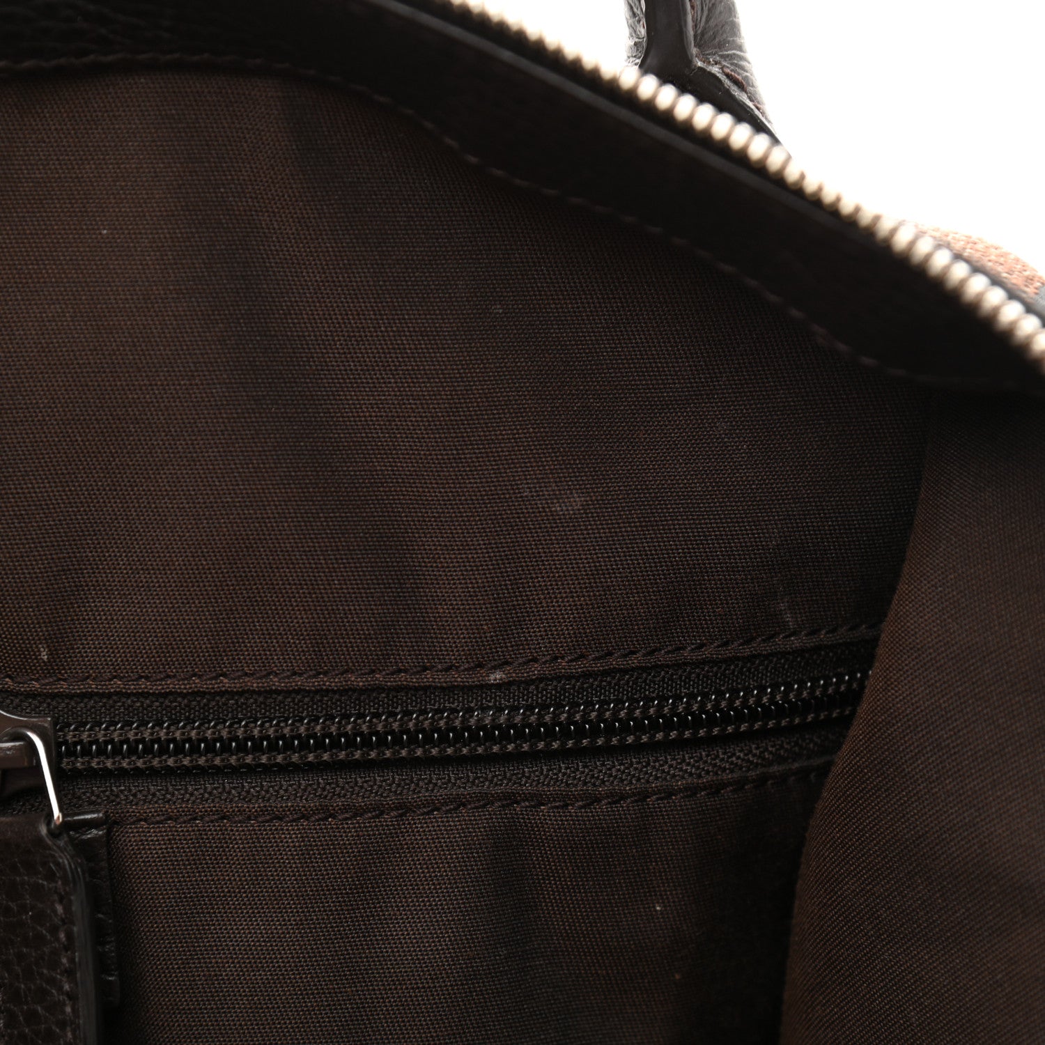 Gucci Denim Monogram Large Tote Dark Brown 12 of 16