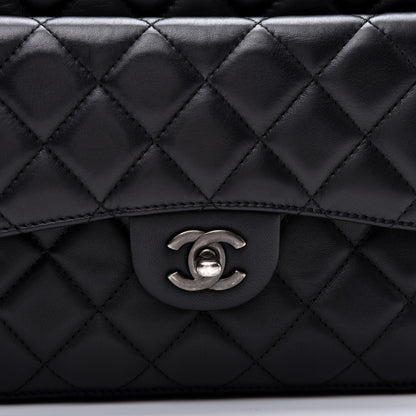 Chanel Lambskin Quilted Hobo Black 10 of 12