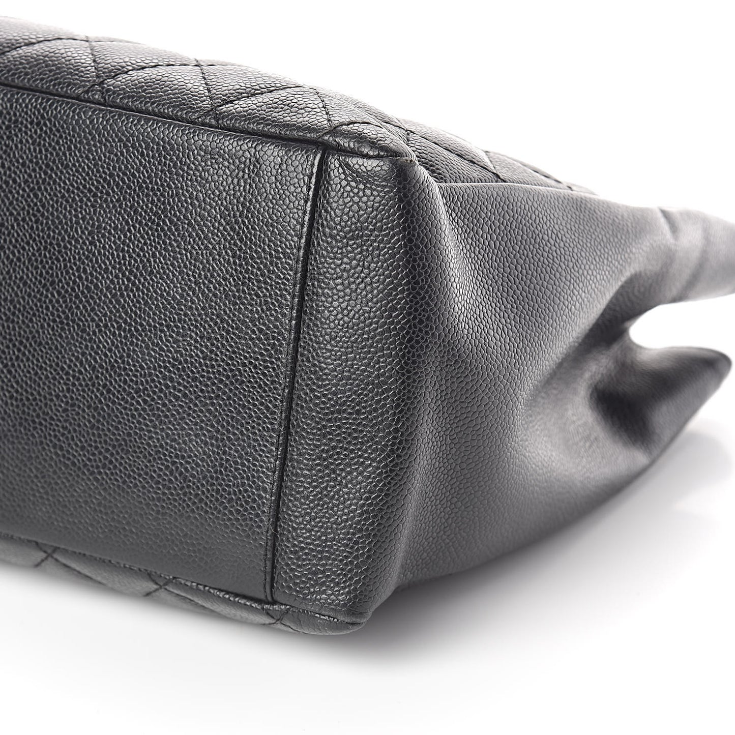 Caviar Quilted Grand Shopping Tote GST Black