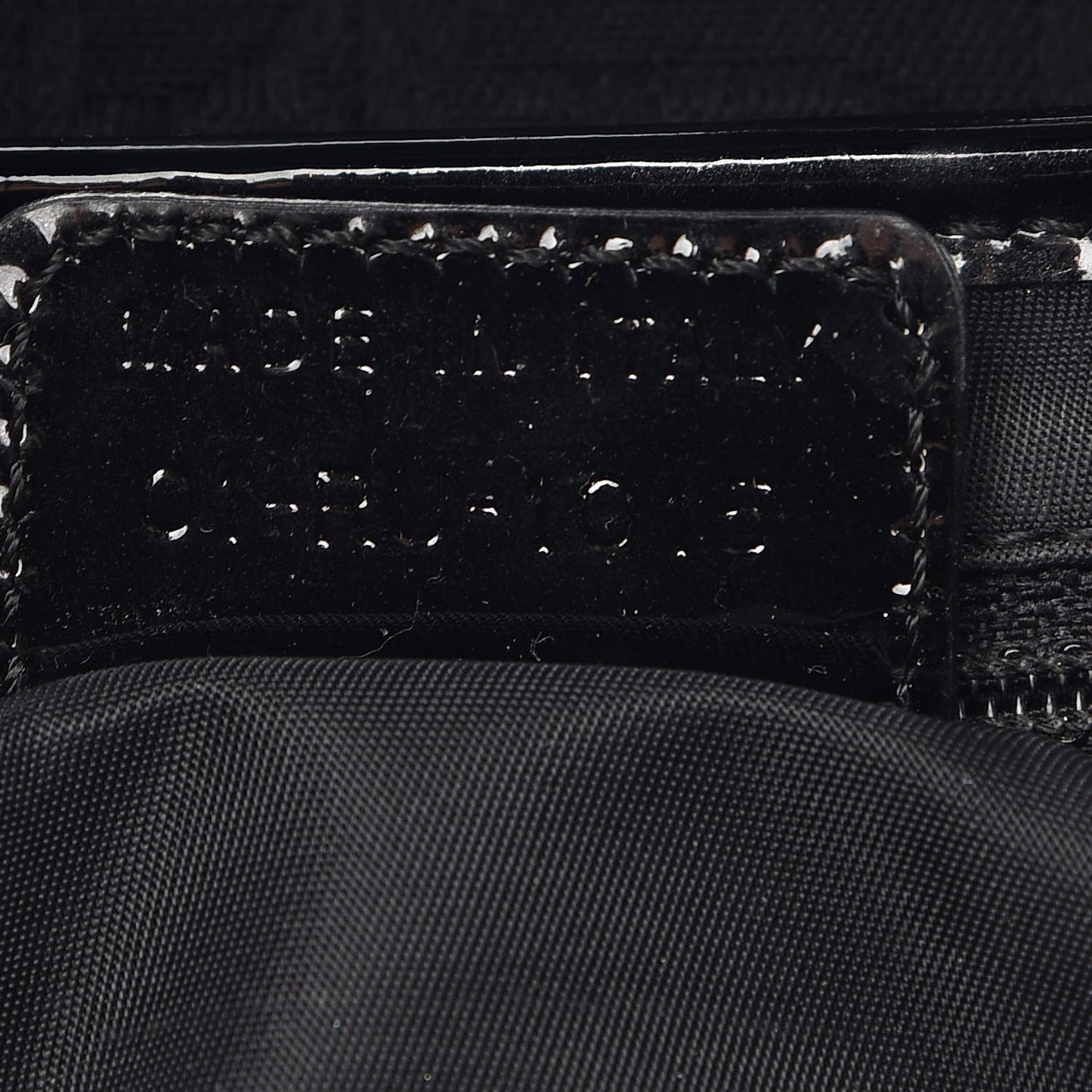 Monogram Saddle Bag Black