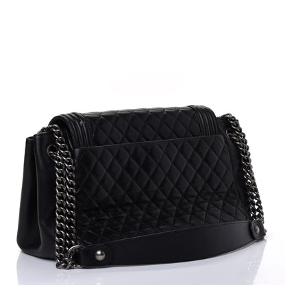 Chanel Lambskin Quilted Accordion Boy Flap Black 2 of 4