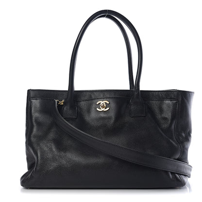 Chanel Calfskin Cerf Executive Shopper Tote Black 1 of 8