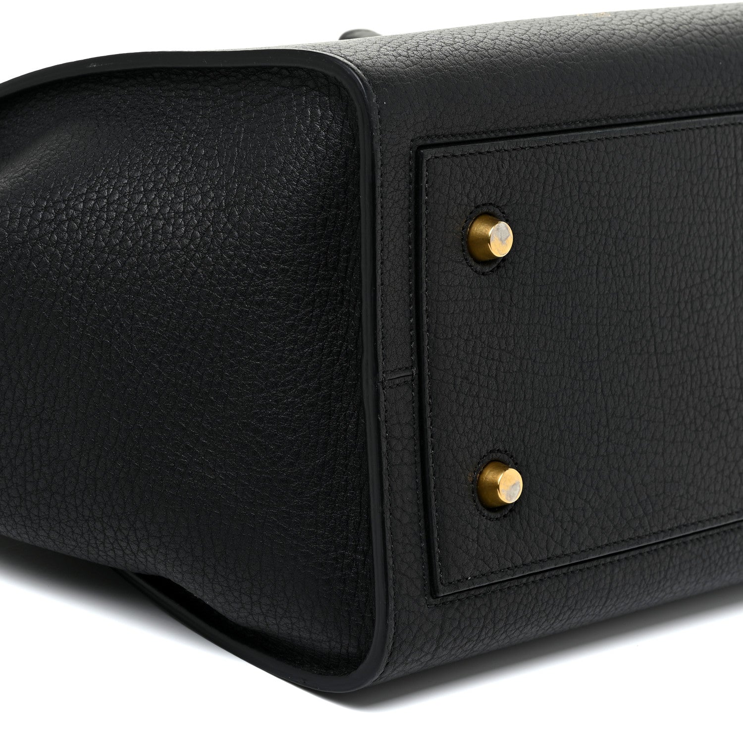 Celine Crisped Calfskin Mini Tie Knot Tote Black 8 of 16