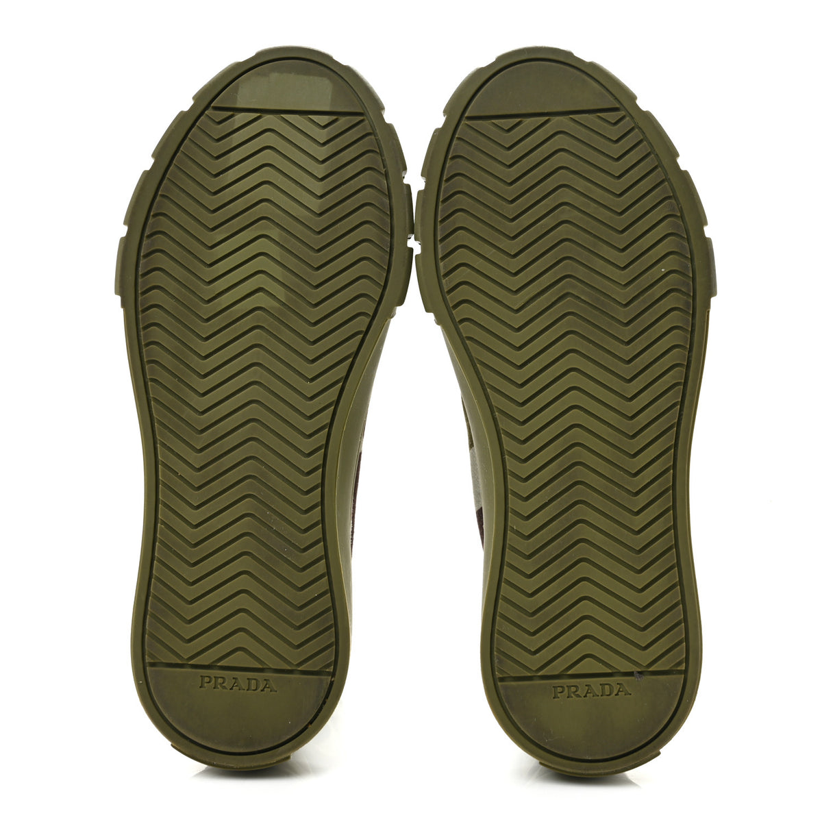 Prada Denim Triangle Logo Camo Sneakers 35 Militare 6 of 10