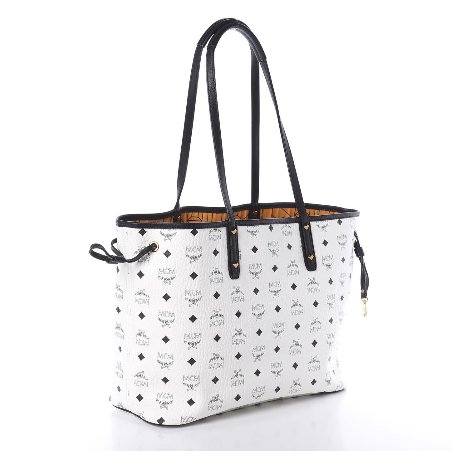 Visetos Medium Project Reversible Shopper Tote White
