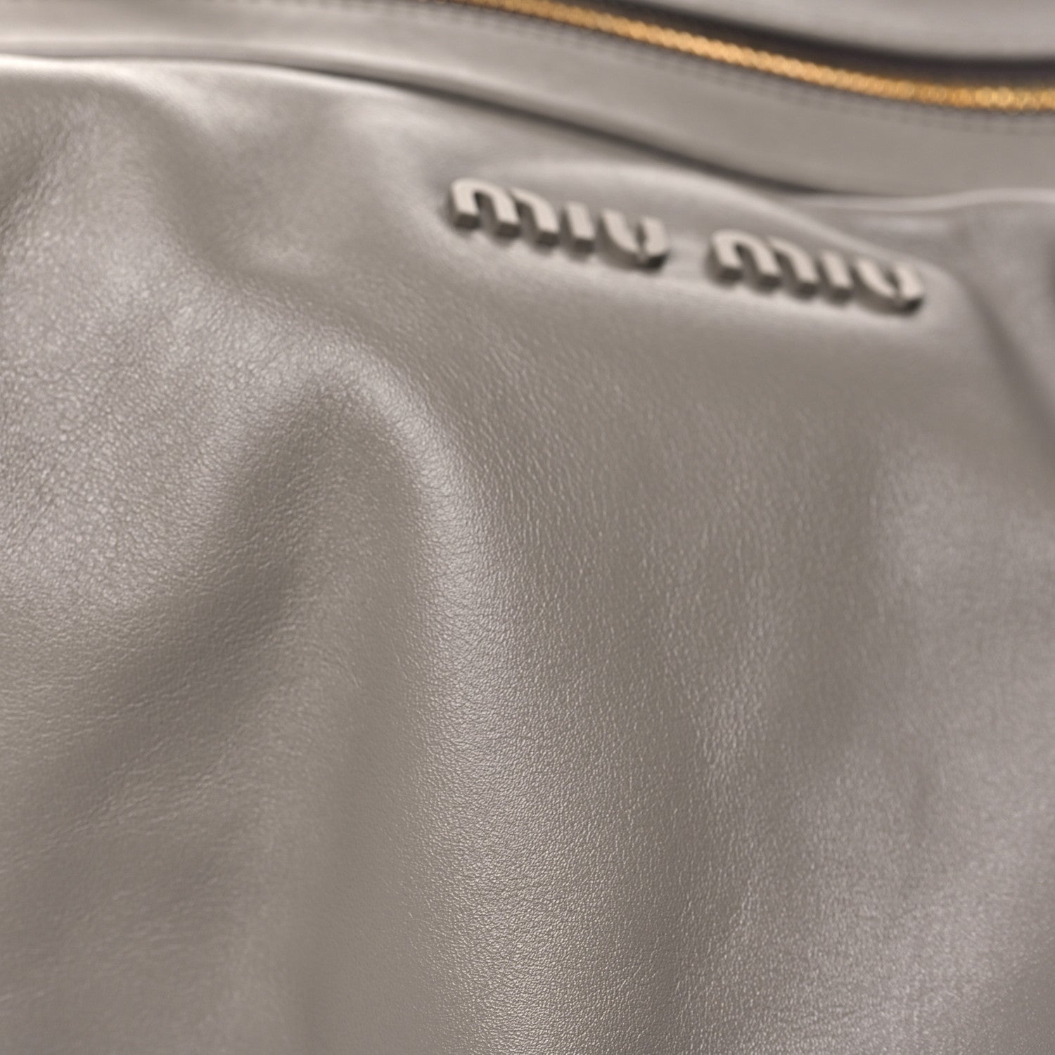 Miu Miu Vitello Softy Shoulder Bag Argilla 7 of 9