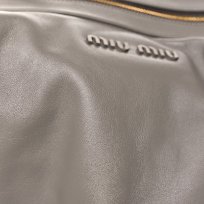 Miu Miu Vitello Softy Shoulder Bag Argilla 7 of 9