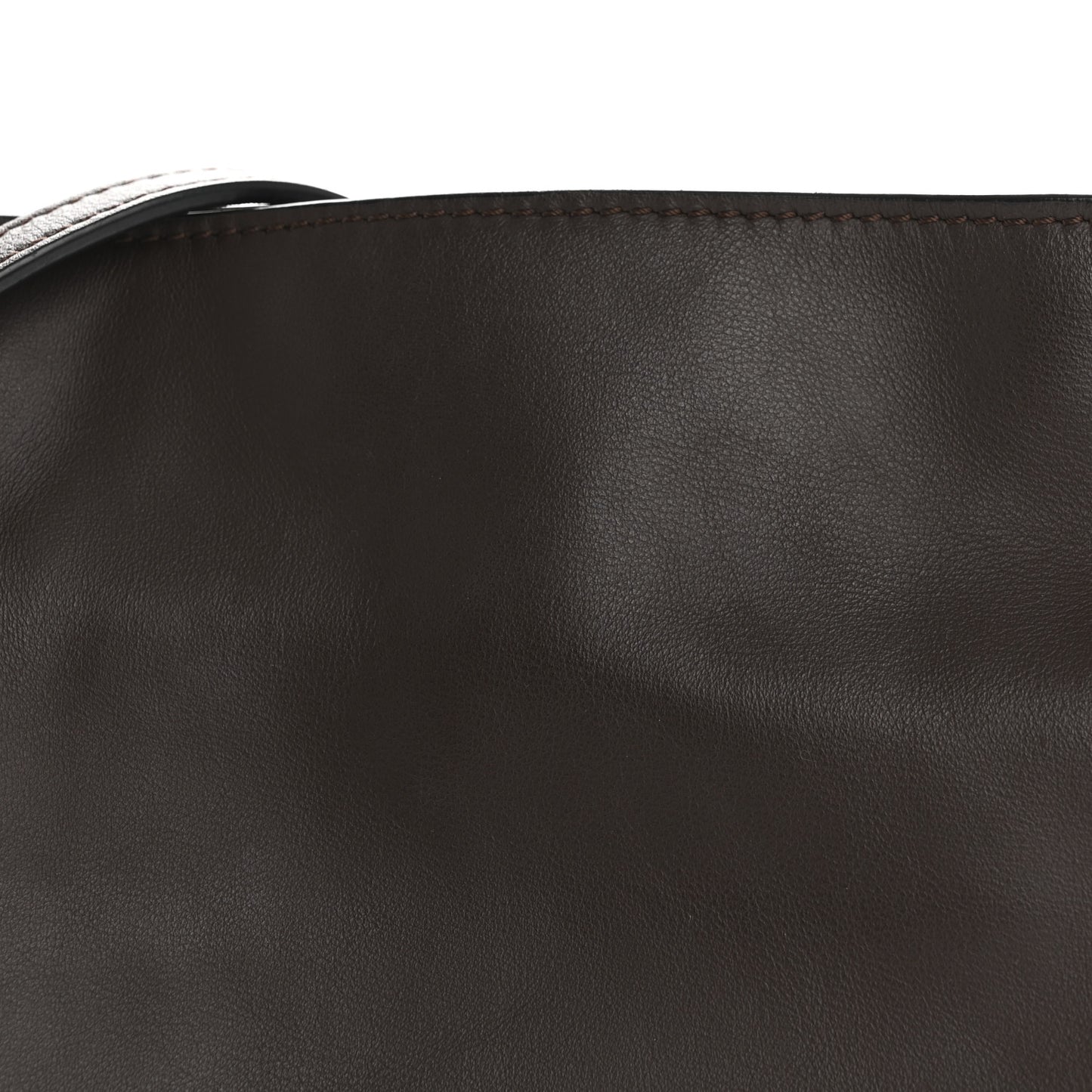 Calfskin Mini Flamenco Knot Clutch Chocolate