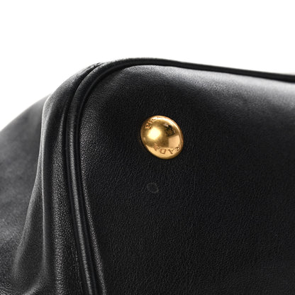 Prada Soft Calf Shopping Tote Black 15 of 15