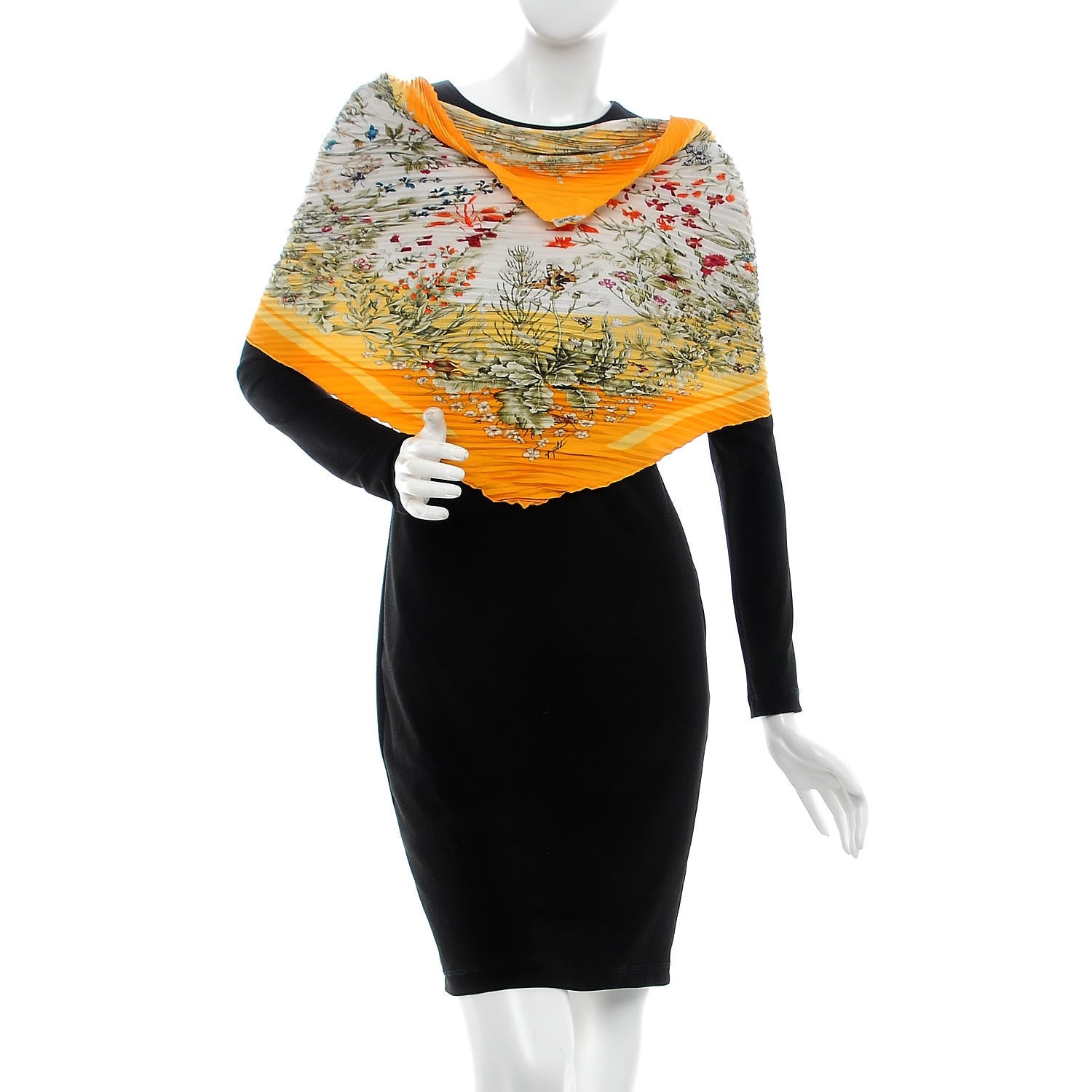 Hermes Silk La Prairie Plisse Scarf 90 2 of 6