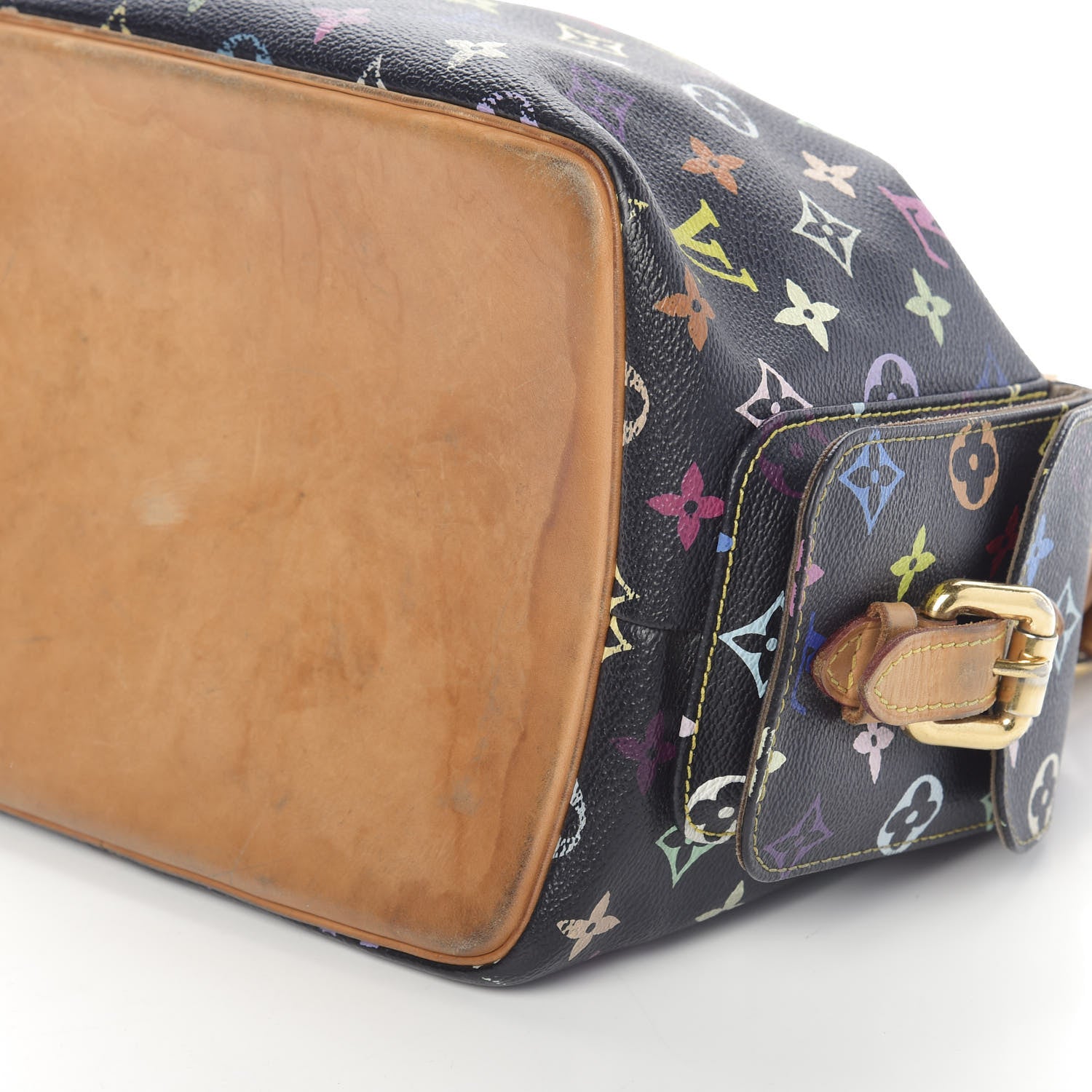 Louis Vuitton Monogram Multicolor Petit Noe Black 7 of 12
