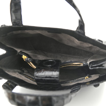 Nancy Gonzalez Crocodile Studded Tote Black 4 of 9