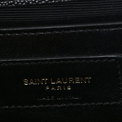 Saint Laurent Grain De Poudre Small Monogram Kate Satchel Black 6 of 10