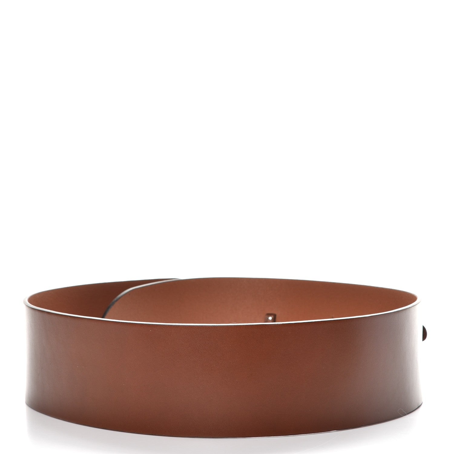 Gucci Calfskin Horsebit Wide Belt 90 36 Brown 3 of 8