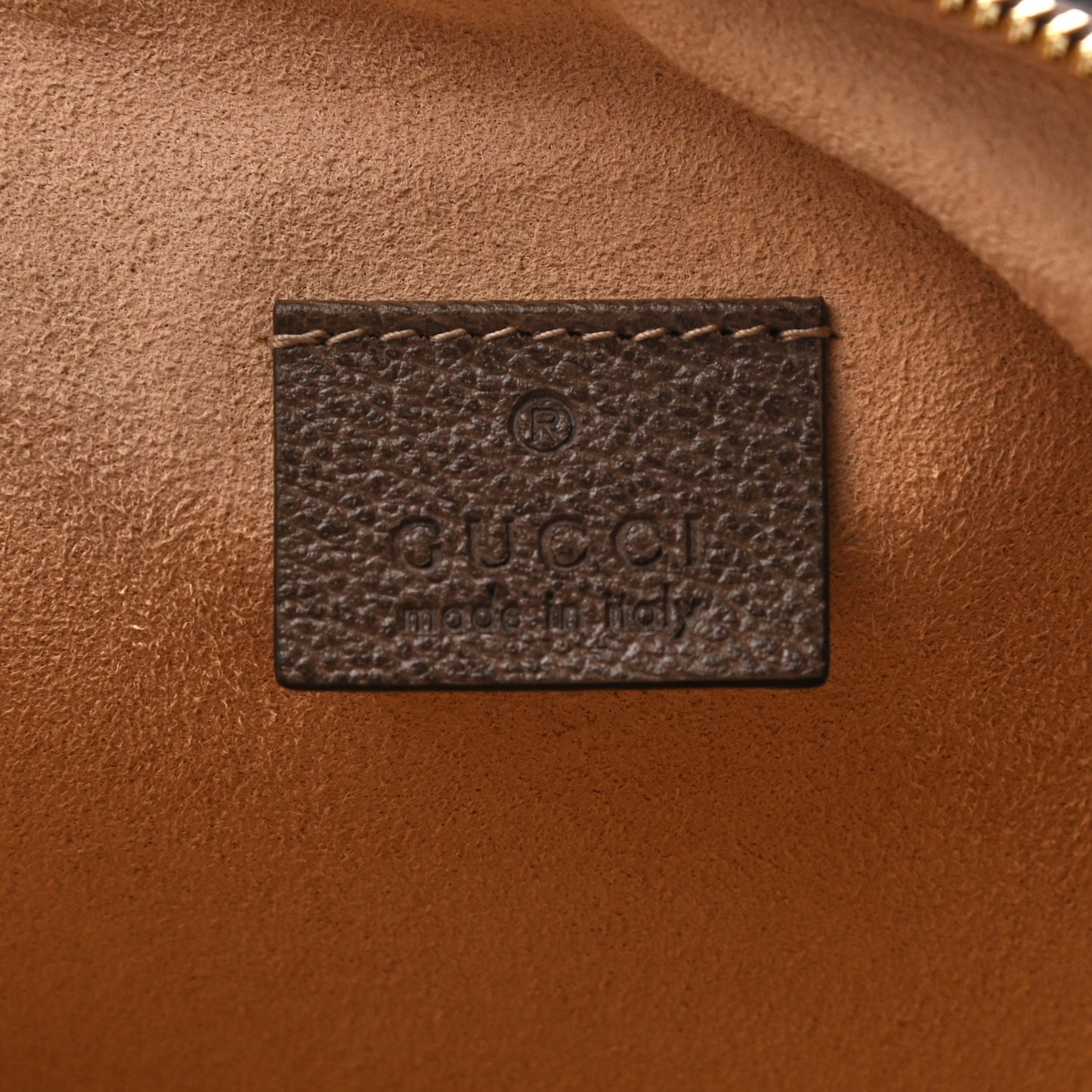 GG Supreme Monogram Large Ophidia Pouch Clutch Brown