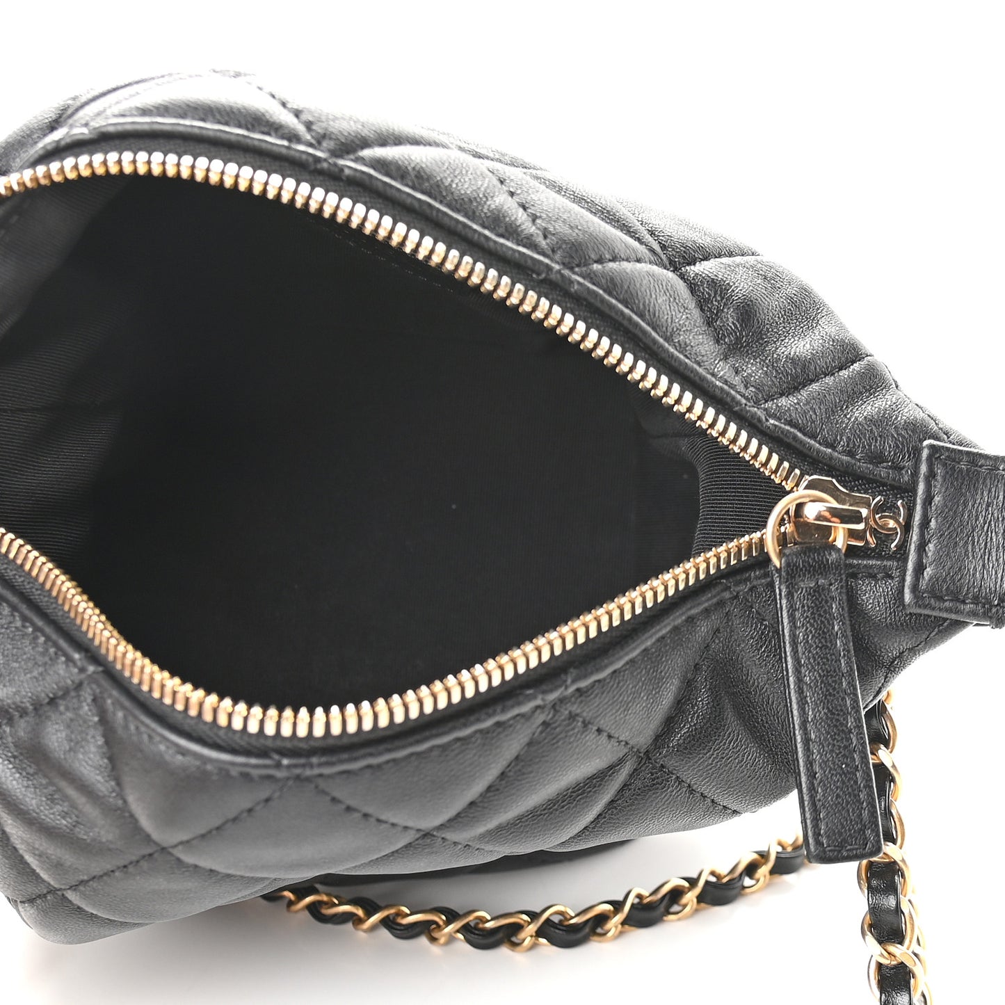 Lambskin Quilted Small Perfect Meeting Hobo Black