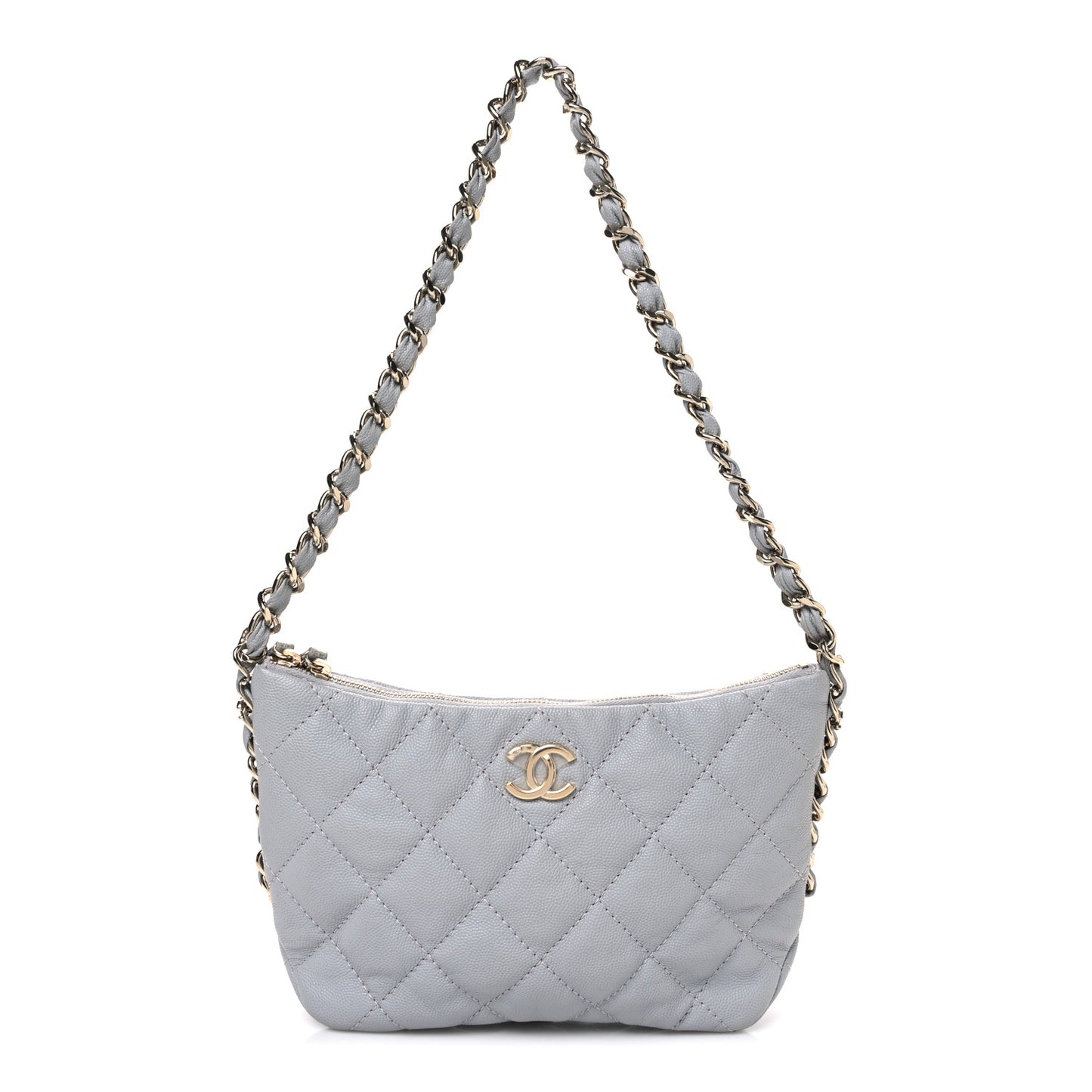 Caviar Quilted Daylight Hobo Grey