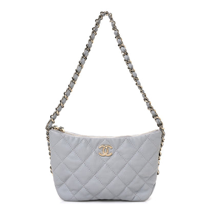 Chanel Caviar Quilted Daylight Hobo Grey 1 of 10