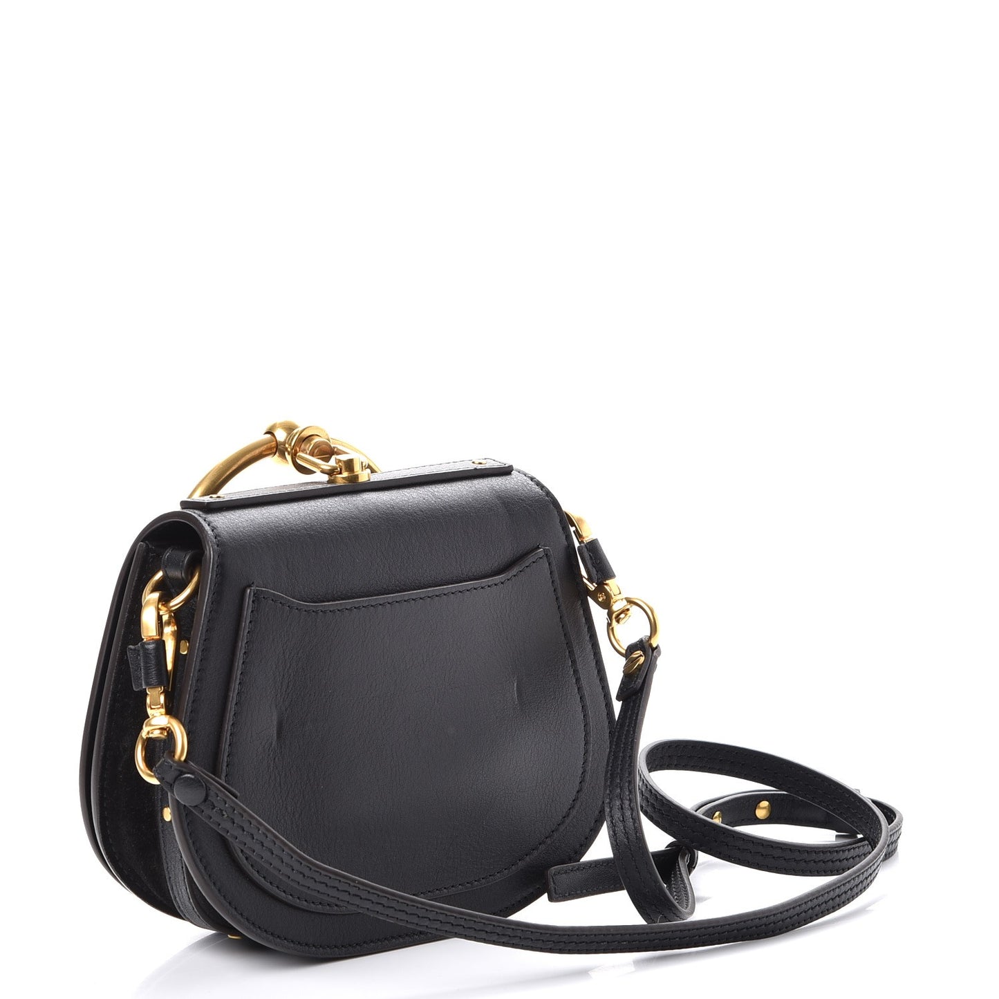 Calfskin Small Nile Bracelet Bag Black