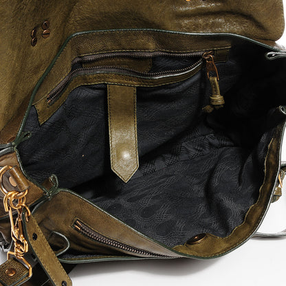 Proenza Schouler Lambskin PS1 Large Satchel Military 5 of 13