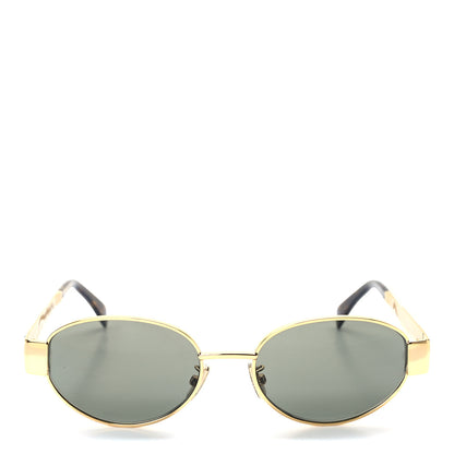 Celine Metal Triomphe 01 Sunglasses CL40235U Gold Green 2 of 7