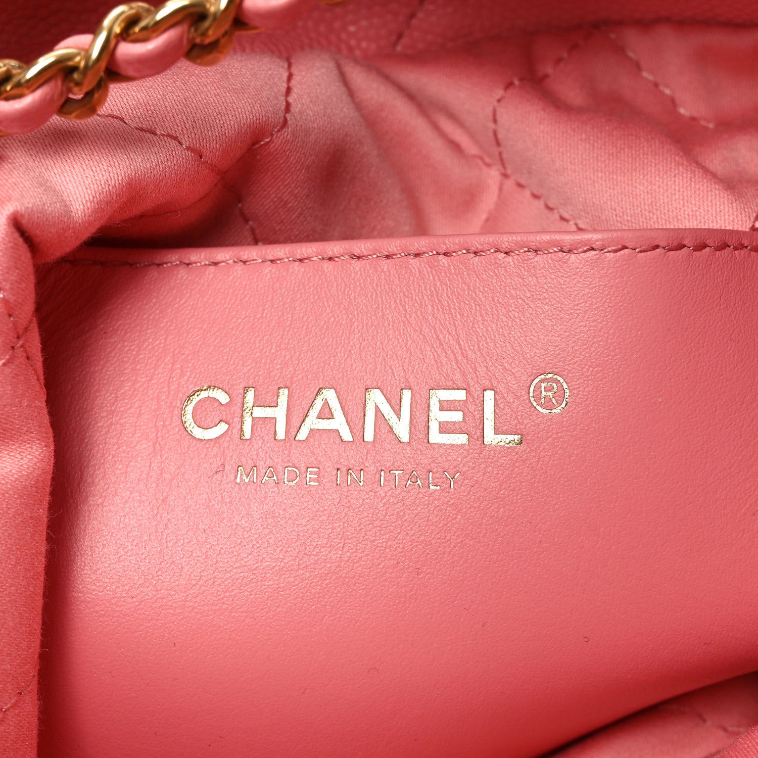 Chanel Shiny Caviar Quilted Mini Chanel 22 Coral 6 of 10