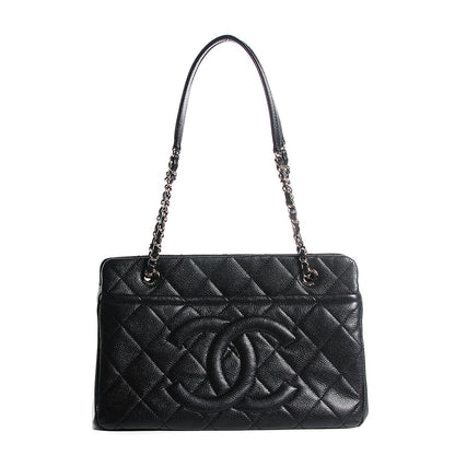 Chanel Caviar CC Timeless Tote Black 1 of 7