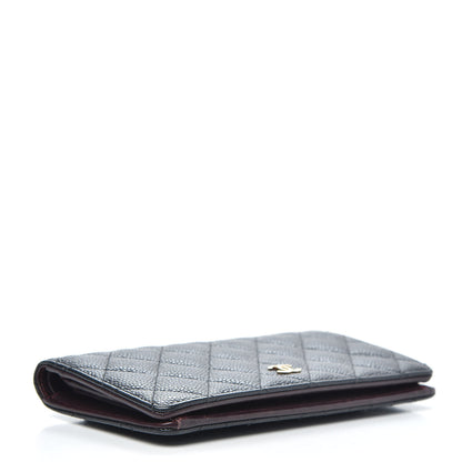Chanel Caviar Quilted Yen Wallet Black 4 of 12