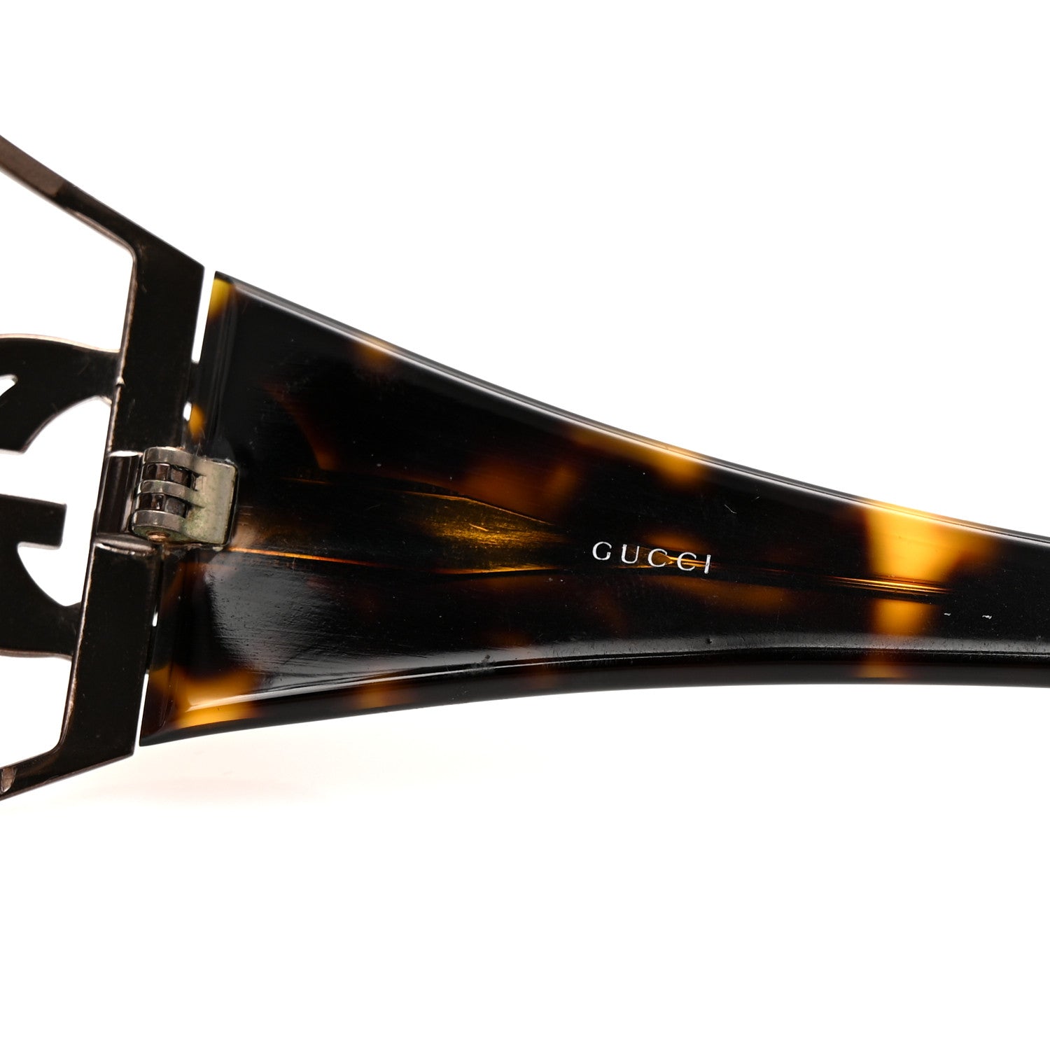 Gucci Tortoise Shell GG Sunglasses 2802/S Antique Gold 5 of 7