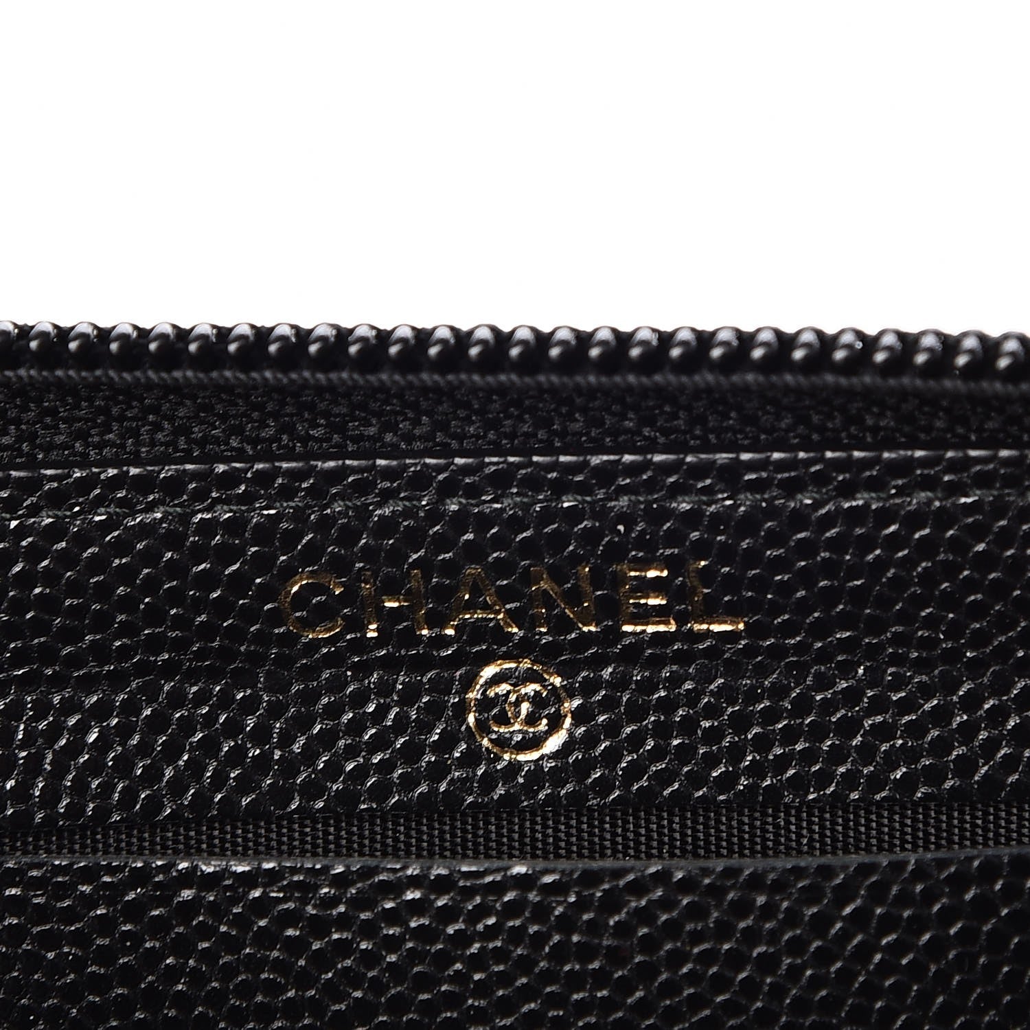 Chanel Caviar Quilted Boy Small Zip Around Wallet Black 7 of 10