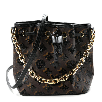 Louis Vuitton Monogram Sequins Noe BB Black 1 of 10