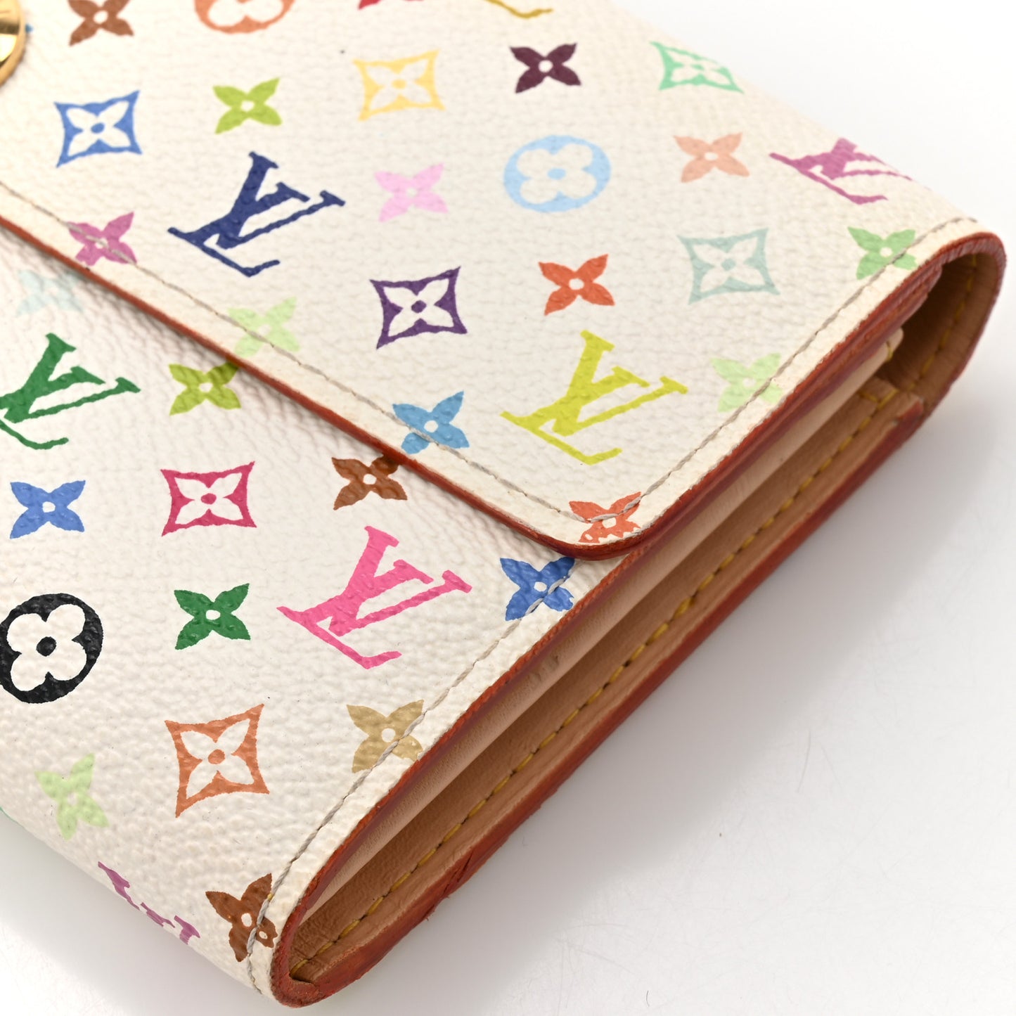 Monogram Multicolor Sarah Wallet White
