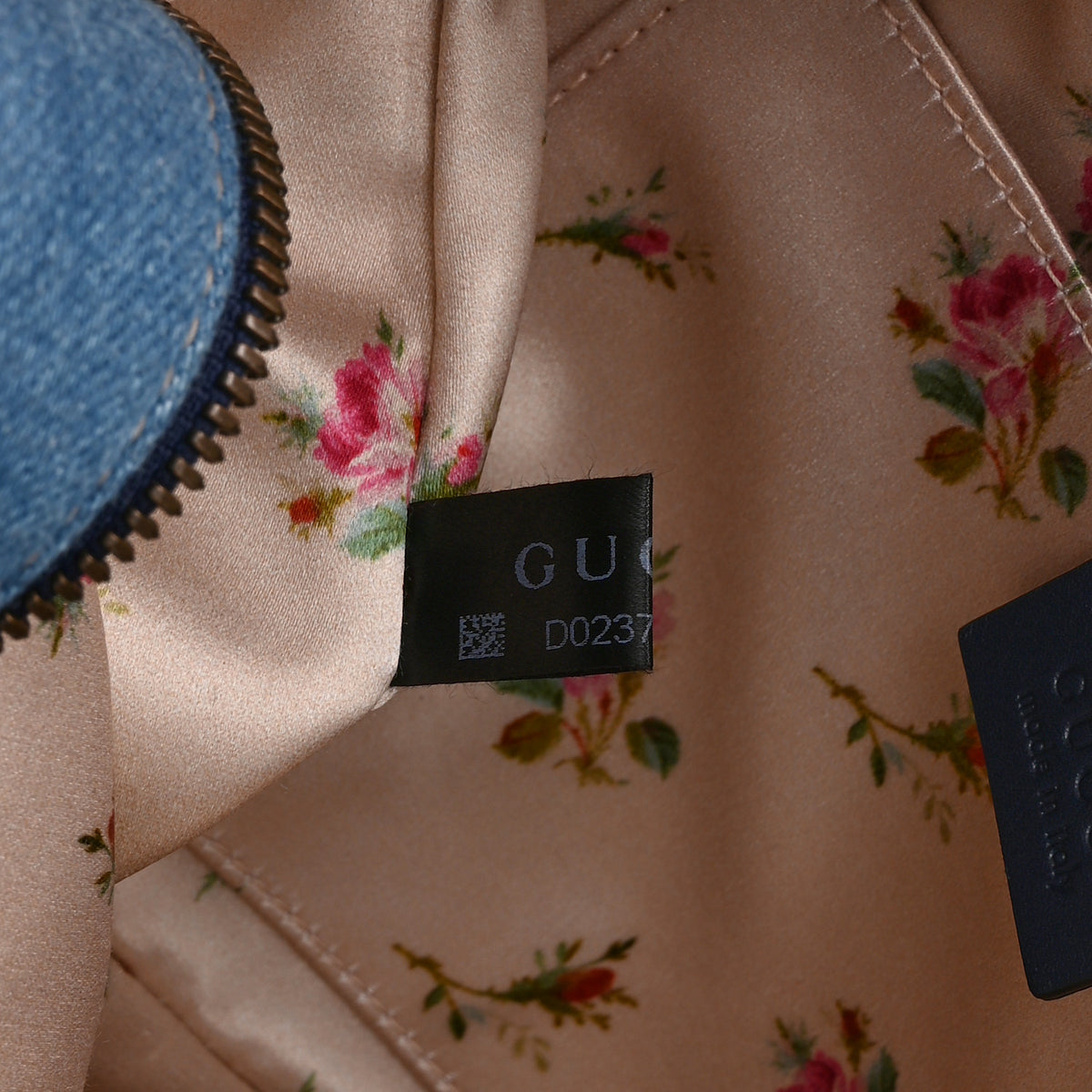 Gucci Denim Matelasse Small Pearly GG Marmont Chain Shoulder Bag Blue 8 of 11