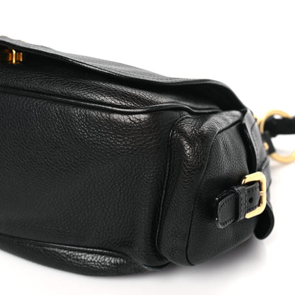 Prada Vitello Daino Shoulder Bag Black 9 of 12